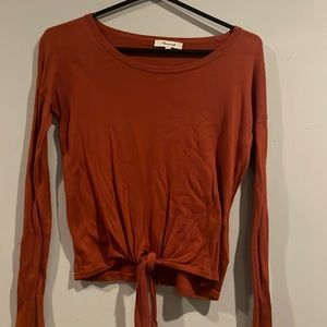 Madewell sweater red orange